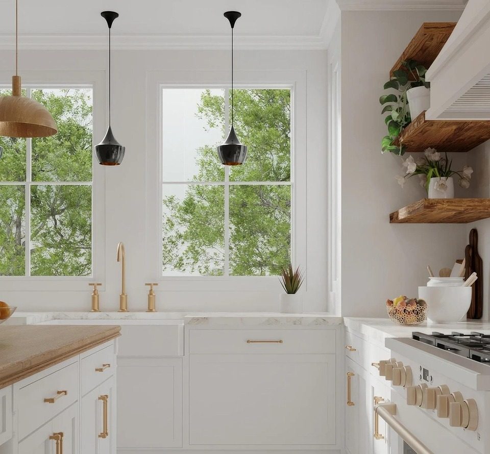kitchen, interior design, modern, home, house